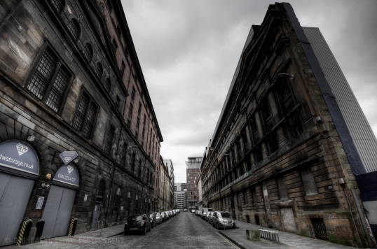 photography photo picture image glasgow scotland architecture building demolished demolition wide angle HDR urban city street james watt william whiteley warehouses nikon d700 project365 365project photo a day 